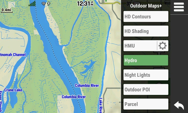 Cara Mengaktifkan dan Menonaktifkan Outdoor maps+ tertentu